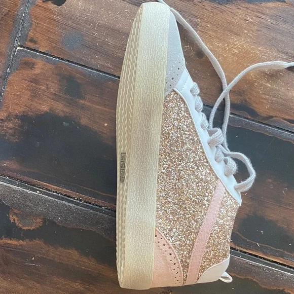 Mi.iM Glittery Pink and White Women's Sneakers - Picture 5 of 16